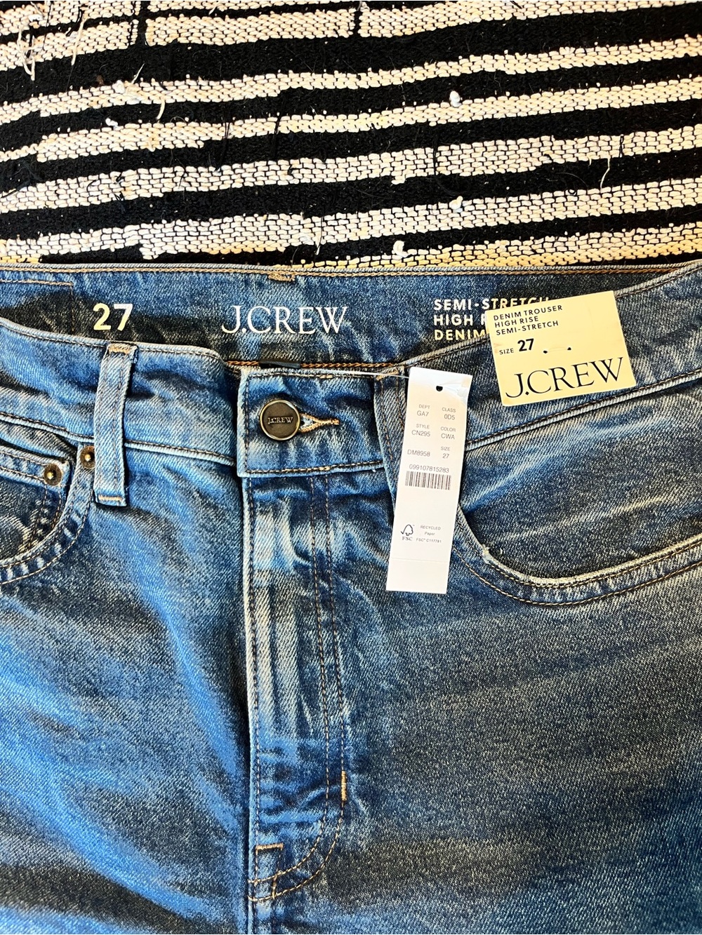 J. Crew High-Rise Denim Trouser Jean - Picture 7 of 14